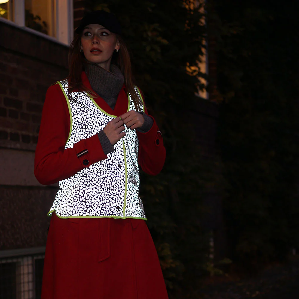 Gilet Vélo Haute-Visibilité Réfléchissant Pour Cycliste Femme - Luna – Image 3
