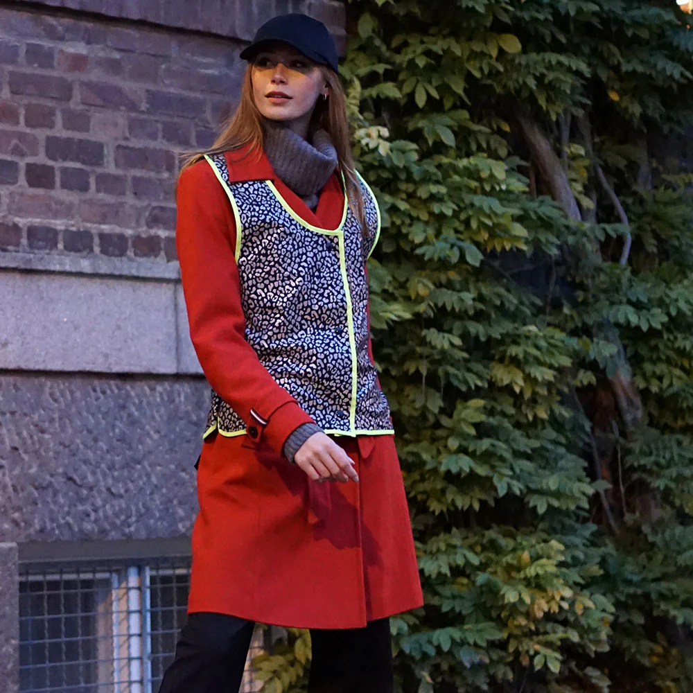 Gilet Vélo Haute-Visibilité Réfléchissant Pour Cycliste Femme - Luna – Image 4